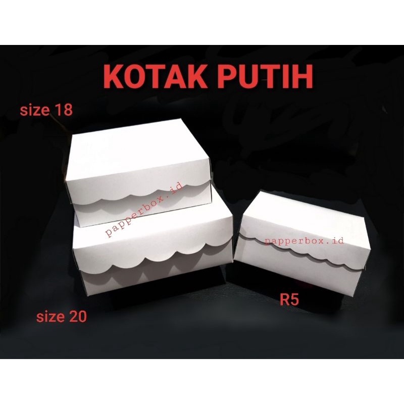 Kotak Nasi Putih | Box Nasi | Kraft Putih (Baca Desk)