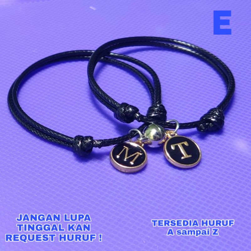 E GELANG COUPLE MAGNET EPOXY RESIN / GELANG COUPLE MAGNET INISIAL / GELANG WATERPROOF ANTI AIR