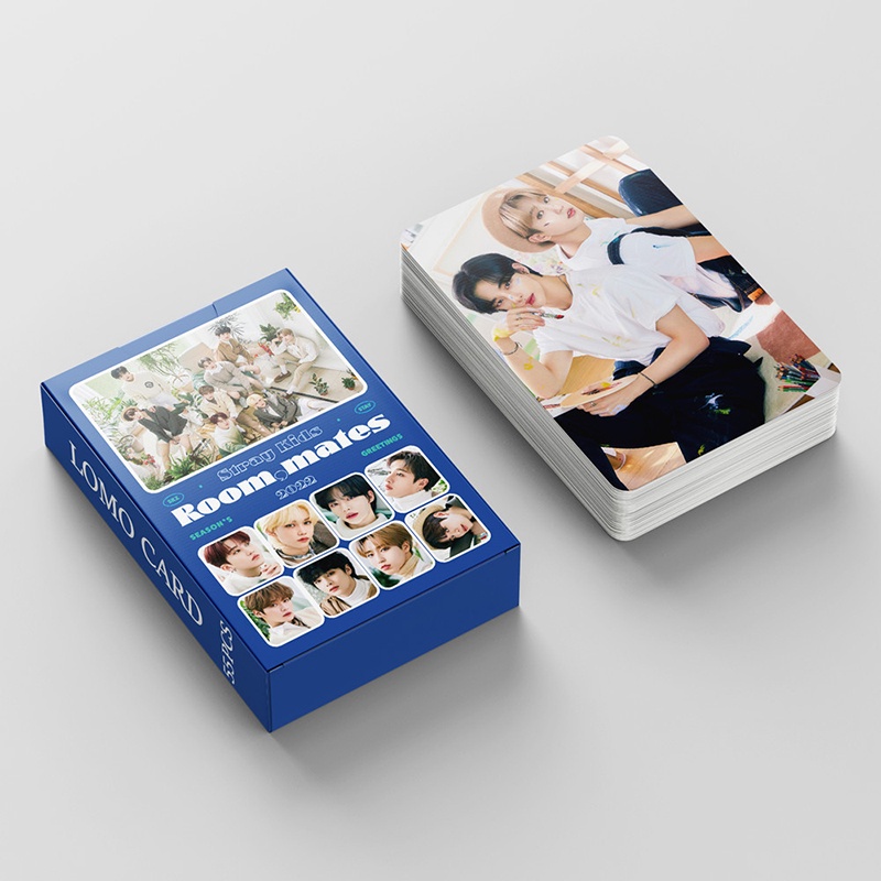55pcs/box Stray Kids Photocards 2022 season's greetings Album LOMO Card Postcard ((In STOCK) Kpop fan)