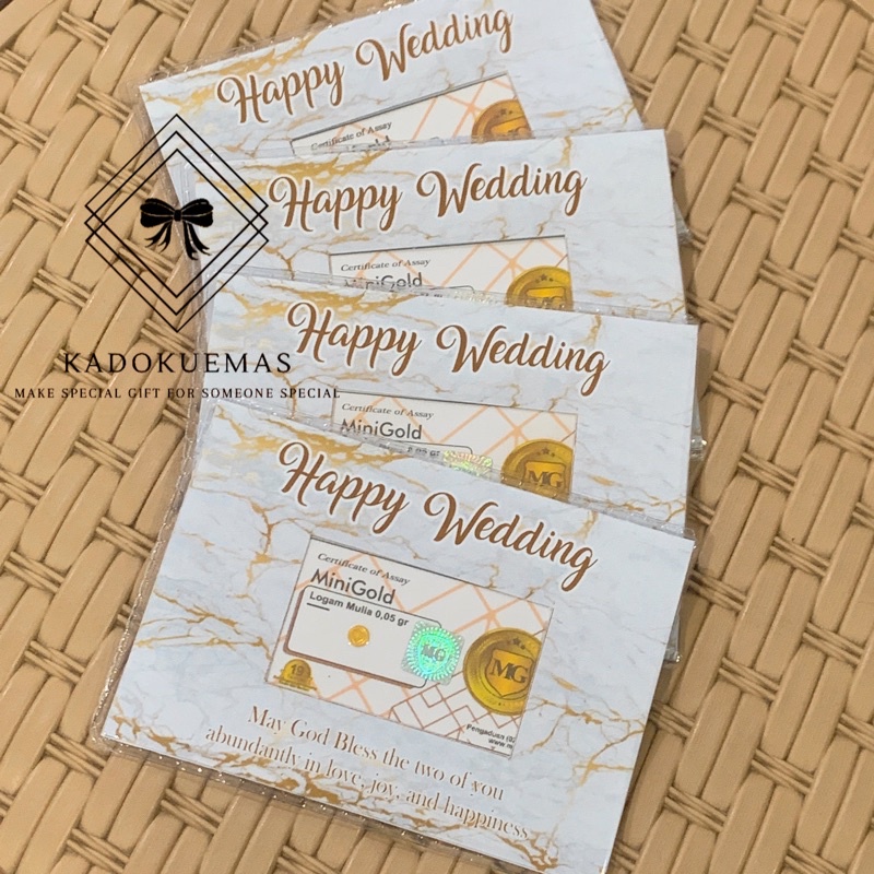 

AMPLOP MINI GOLD WEDDING SERIES || WEDDING CARD