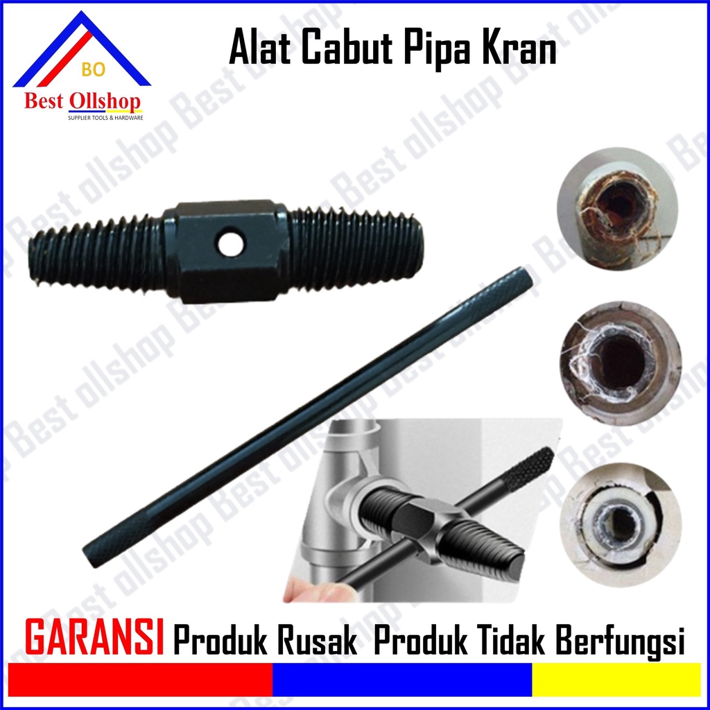 Pipe Screw Extractor Alat Pembuka Baut Rusak Patah Kran Uuntuk 1/2&quot; 3/4&quot; Alat Cabut Pipa Broken Pipe