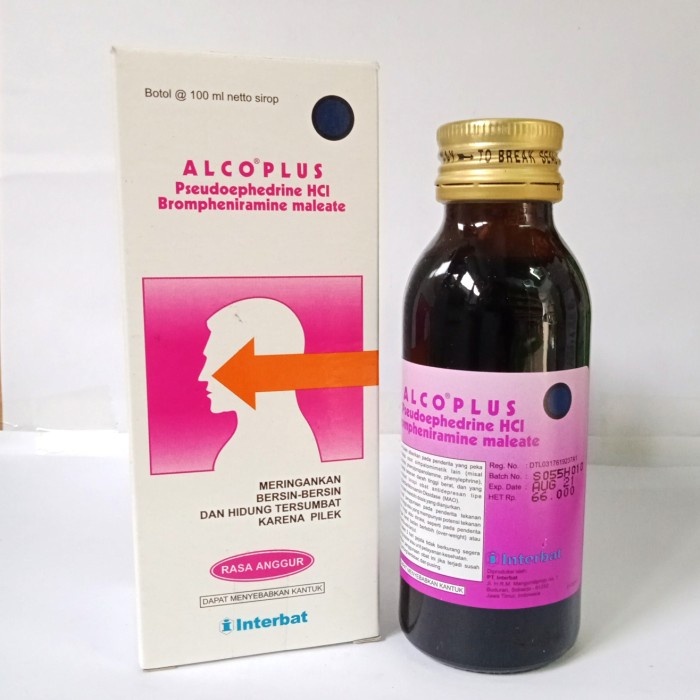 Alco Plus Sirup 100 ml/ obat batuk dan pilek