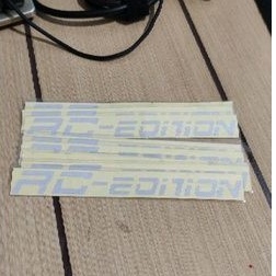 stiker RC-EDITION stiker shock depan motor