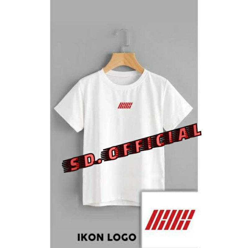 Kaos T-shirt KPop Logo ICON merah