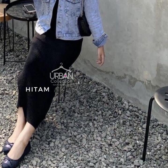 ☁ INNER DRESS PANJANG BAHAN SPANDEX RAYON PREMIUM/INNER DRESS TANPA LENGAN /INNER GAMIS WANITA/INNER