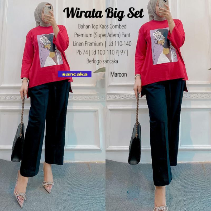 WIRATA BIG SET | SETELAN COMBED PREMIUM SUPER ADEM TERMURAH