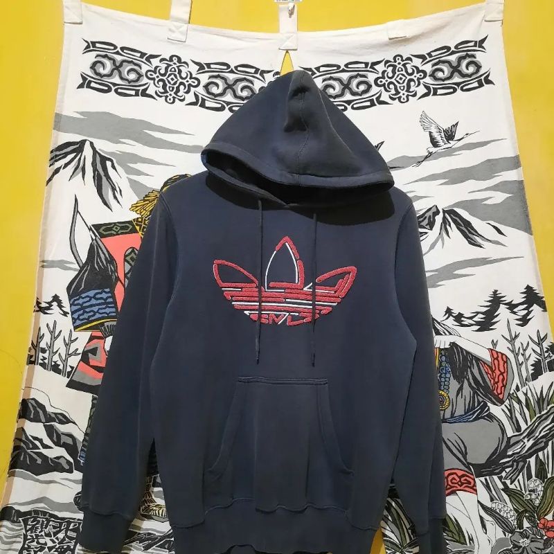 hoodie adidas big logo//adidas trifoil