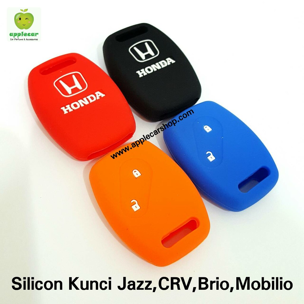 Cover kondom sarung silicon silicon remote kunci mobil honda jazz, crv, brio, mobilio 2 tombol