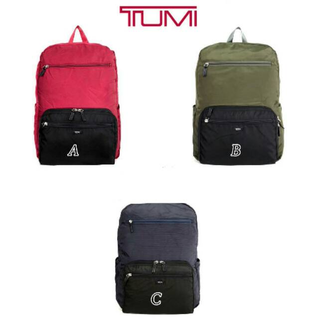 TUMI packable foldable travel backpack tas Ori original