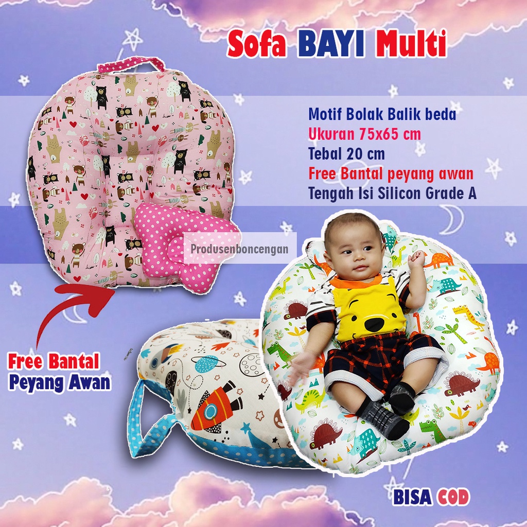 FREE bantal peyang Sofa Bayi Jumboo Empuk