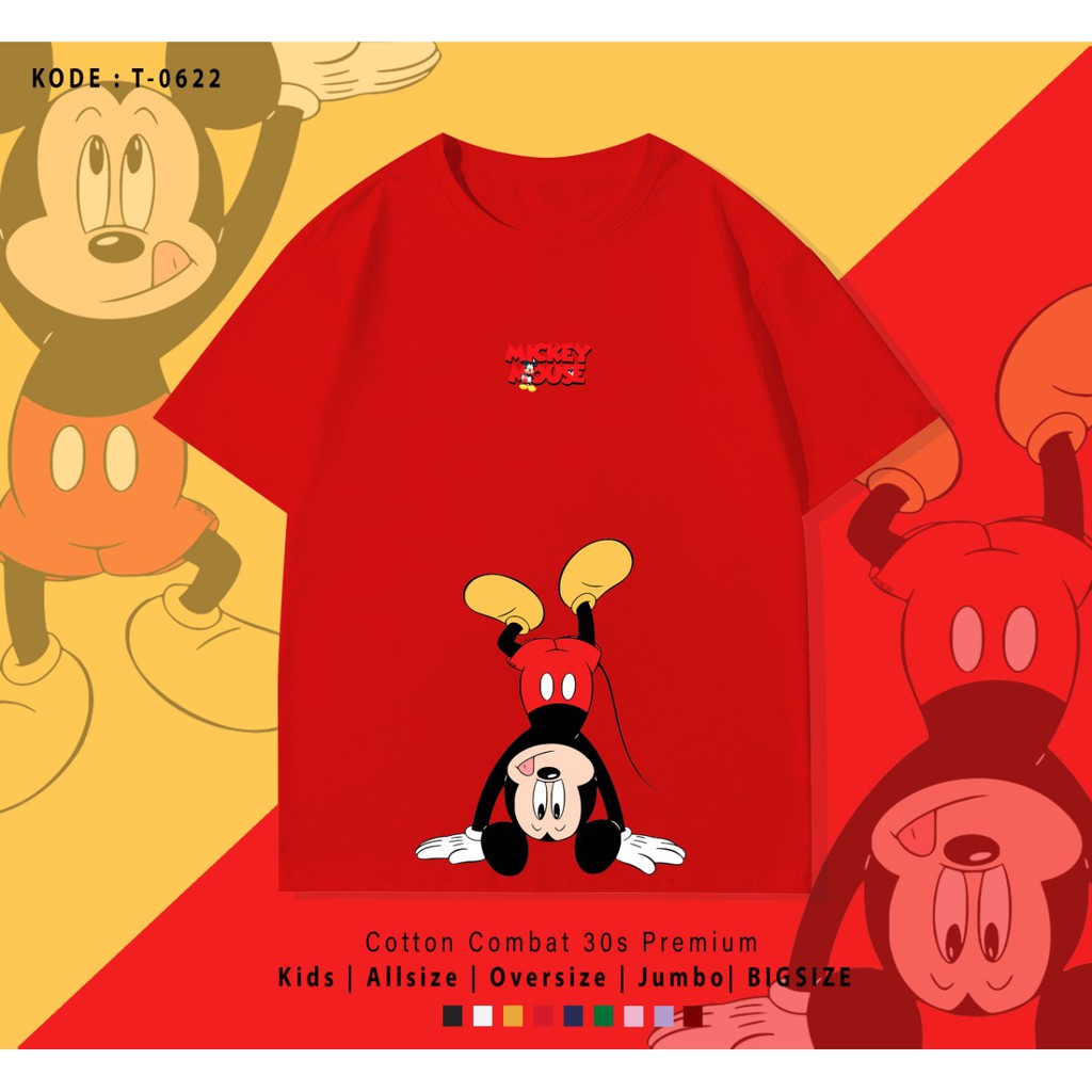 T-SHIRT / KAOS MICKEY SALTO / UNISEX / BEST SELLER / 100% REAL PICTURE / TERIMA RESELLER / GROSIR