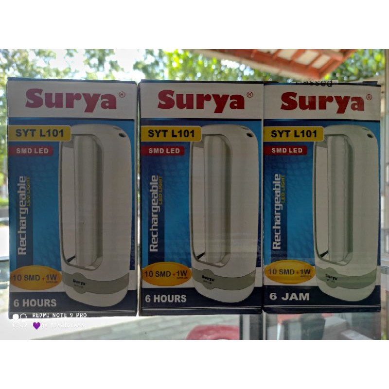 SENTER LAMPU EMERGENCY LED SURYA