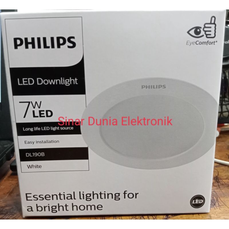 DOWNLIGHT GEN2 DL 190B 7W 7 W Watt 4INCH 4&quot; ASLI PHILIPS BERGARANSI