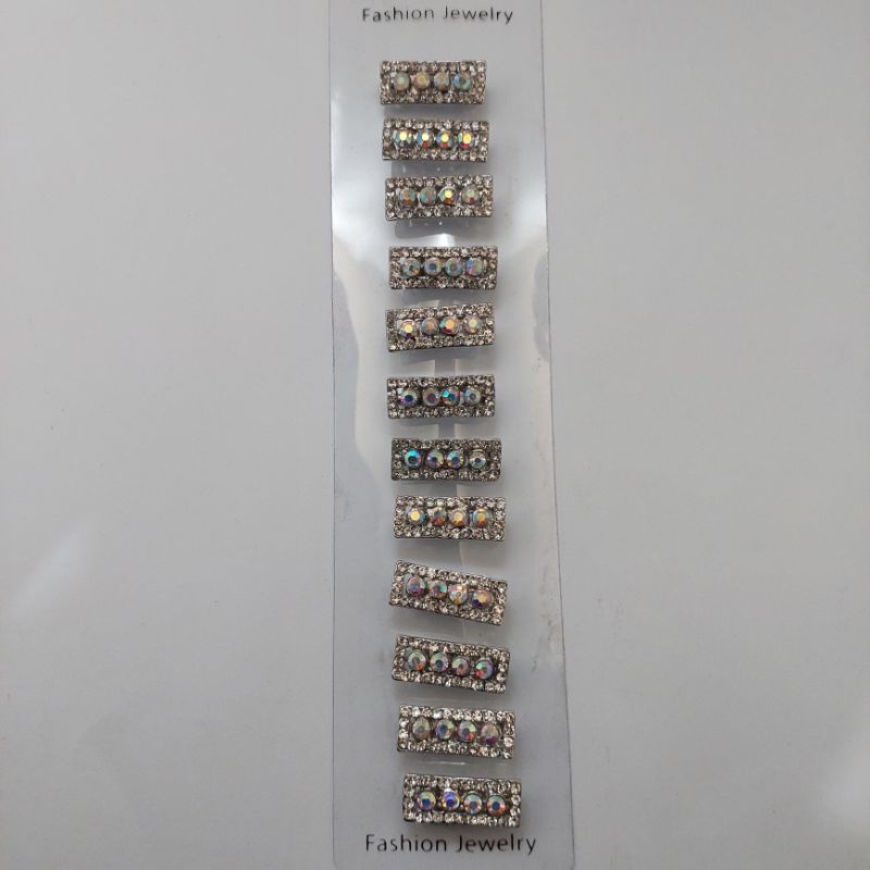 Bros Dagu Korea Kecil Full Mata Kecil Bros Dagu Murah Asesories hijab-Putih C