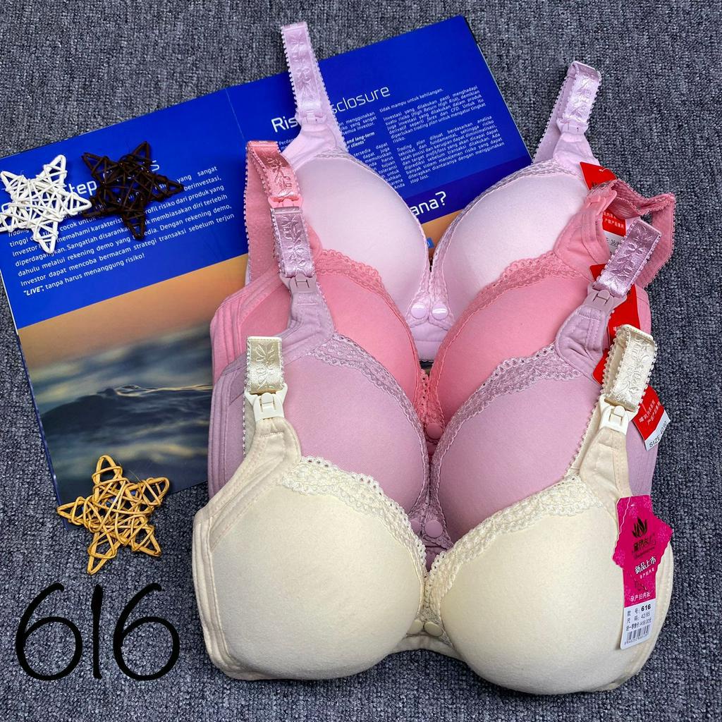 BRA / BH WANITA 616 TANPA KAWAT BRA MENYUSUI SIZE 36-42 KAIT 4 PAKAIAN DALAM WANITA IMPORT