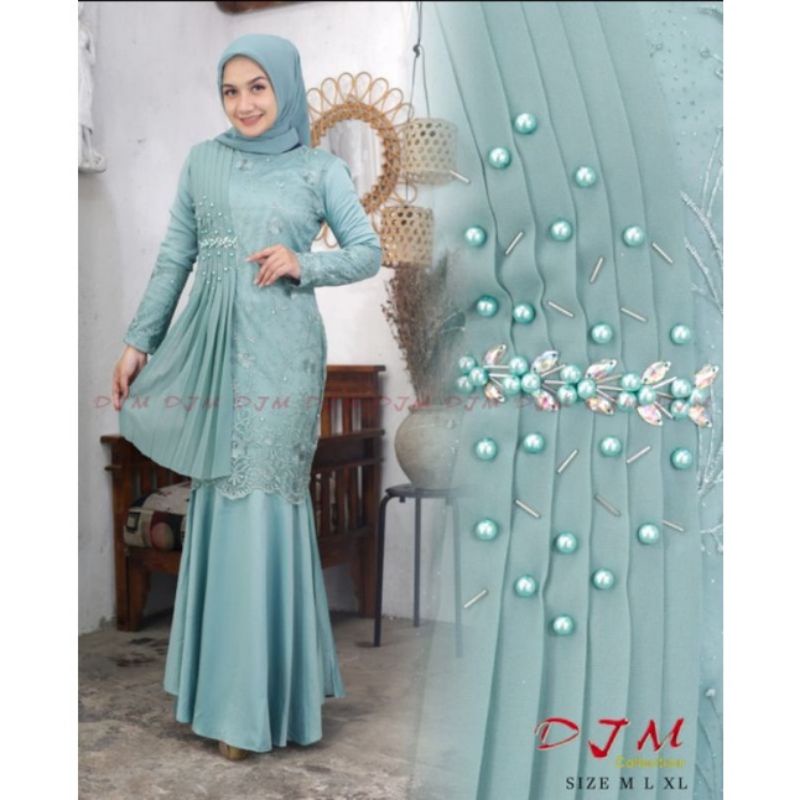 REALPICT !!! Gamis Modern Duyung  DJM / Gamis Pesta / Gamis Pesta Mewah / Kebaya Wisuda / Kebaya Modern / Kebaya Gamis