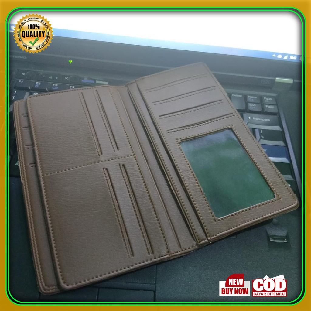 ORIGINAL Dompet Panjang Pria Sintetik PVC kasual