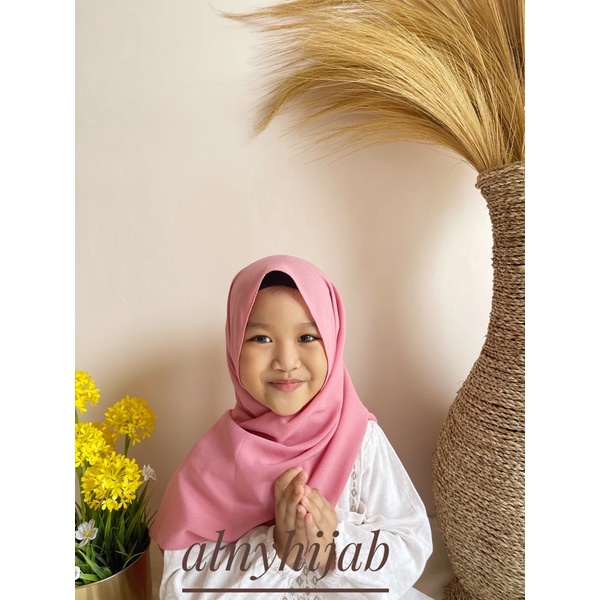 Pashmina Tali Anak 2-10th Jahit Tepi Bahan Diamond