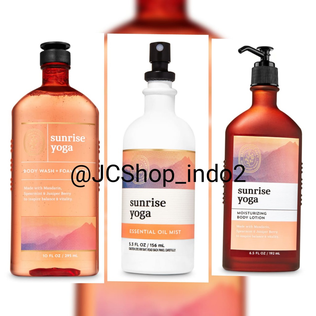 sunrise yoga lotion