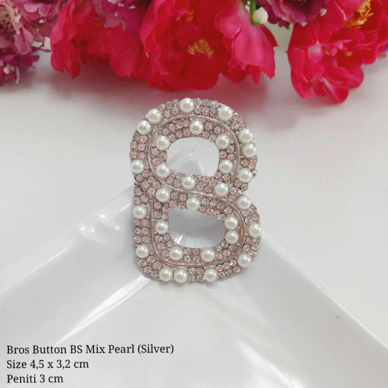 BROS BUTTONSCARVES KW (PART 1) BROS B-BS mixpearl silver