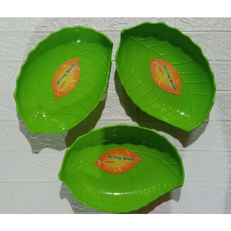 Piring daun besar melamine
