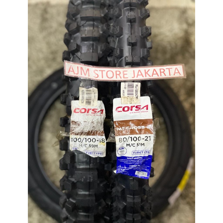 Corsa MT Cross 100/100-18 & 80/100-21 Tubetype...