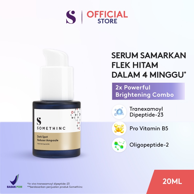 SOMETHINC Dark Spot Reducer Ampoule – 2x Power Samarkan Bekas Jerawat dan Flek Hitam