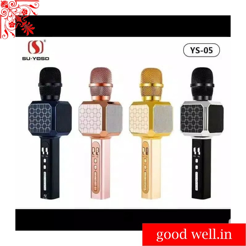 MIC MIK MIX KARAOKE KARAUKE BLUETOOTH SPEAKER SPIKER WIRELESS YS 05