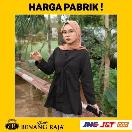 Benang Raja Blouse Wanita Tunik Wolfis Premium