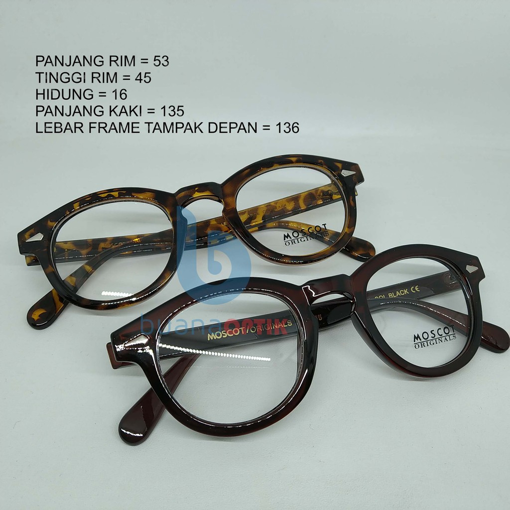 FRAME KACAMATA MOSCOT LEMTOSH MSC02 PLASTIK BULAT