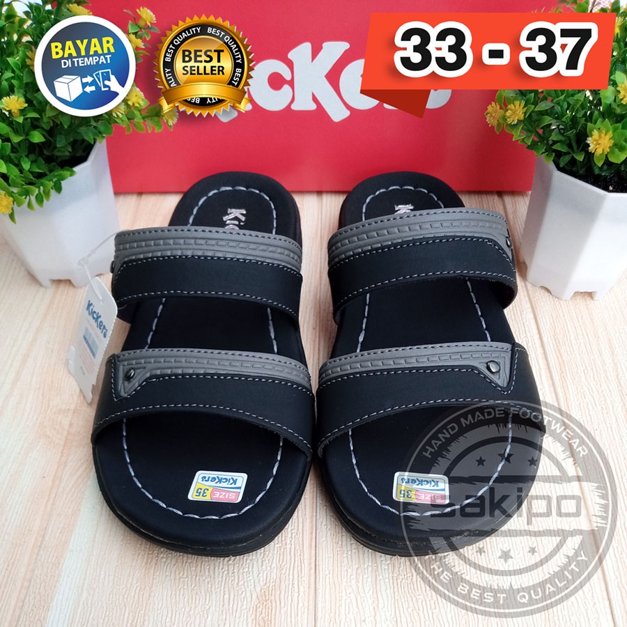 PROMO 3.3 FASHION SALE !! SANDAL KIDS ANAK SLOP BAN 2 33 - 37 01 TRENDI TERBARU TERMURAH / SAKIPO