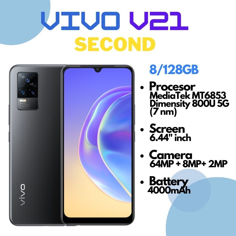 Vivo V21 Second 8GB/128GB Roman Black