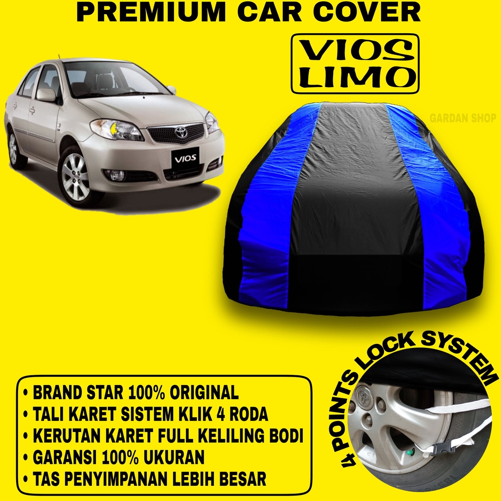 Body Cover VIOS LIMO Sarung BIRU Penutup Pelindung Bodi Mobil Vios Limo PREMIUM Blue