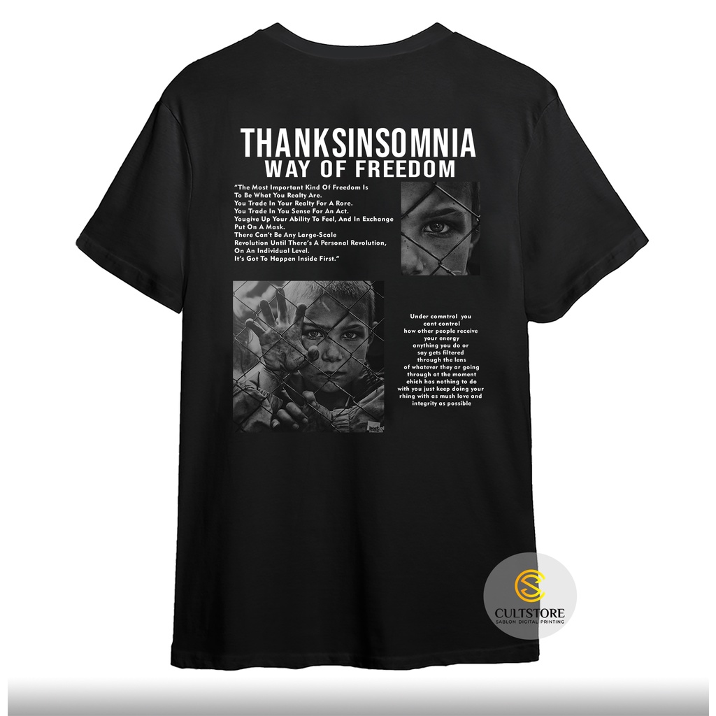 Kaos THANKSINSOMNIA Baju Grosir Pakaian Pria Tshirt THXNSMN FULLTAG & LABEL kaos Bandung Surfing uni