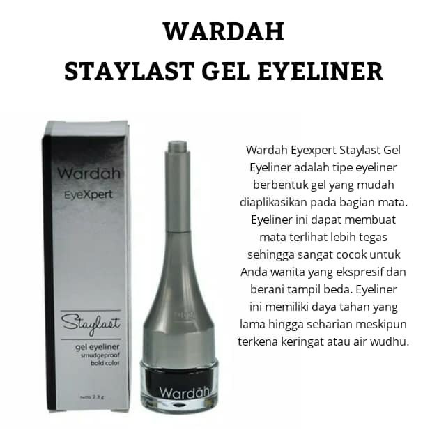 WARDAH EYEXPERT STAYLAST GEL EYELINER 2.3GR