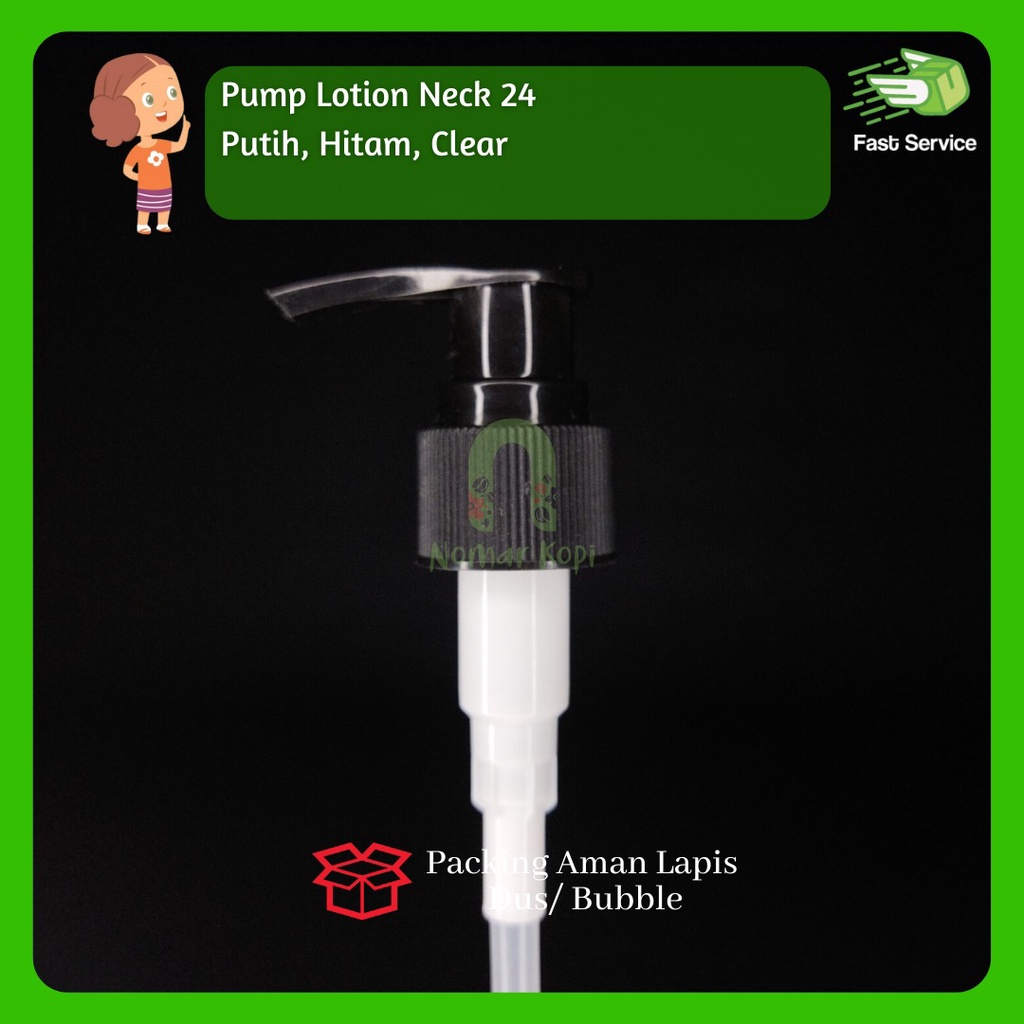TUTUP BOTOL PUMP LOTION NECK 24 -100ml 120ml 150ml 200ml 250ml 500ml
