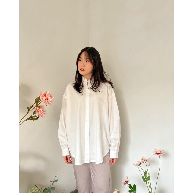 KANON - Kori Boyfriend Shirt - Kemeja kantor / kuliah wanita oversize