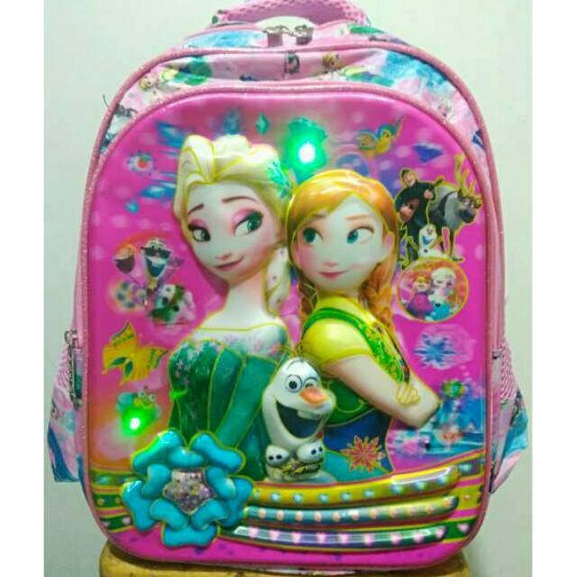 Serbu Tas frozen musik lampu sd