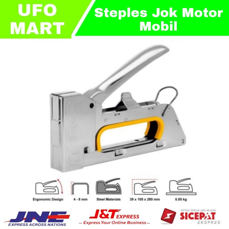 staples tembak jok motor 3 in 1 steples tembak kayu karpet banner Stapler gun tacker