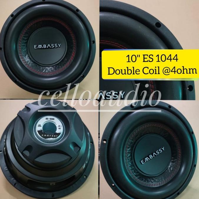 Subwoofer 10 Inch Embassy Es-1044 Double Coil Embassy 10" Es 1044