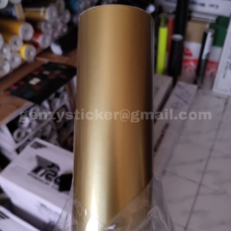 stiker skotlet soft gold sticker motor gold matt scotlite gold doff