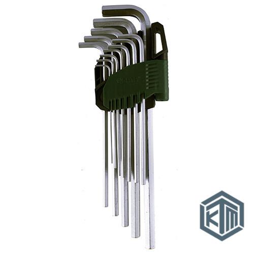 Kunci Kunci L Set 12 Pcs Extra Long Point 09104 (Sae) Sata Tools