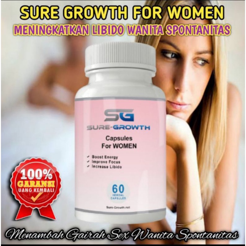 SUPLEMEN LIBIDO WANITA SURE GROWTH FOR WOMEN