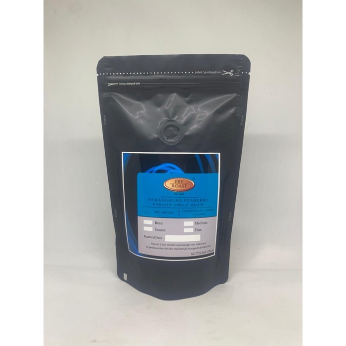 

r0eree Kopi Robusta Temanggung Peaberry Lanang 250 Gram - Biji Ds20X11
