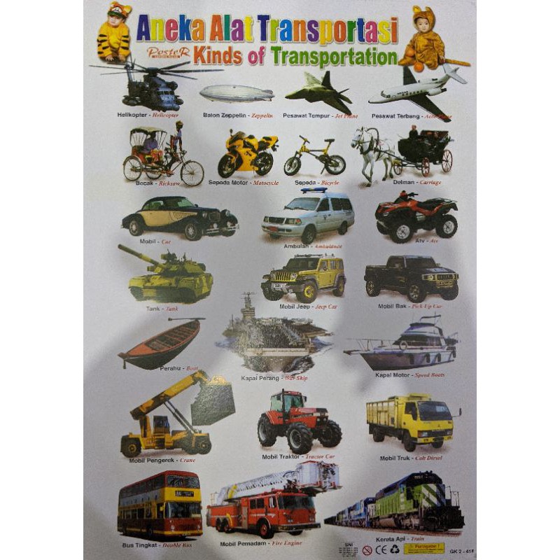 POSTER EDUKASI TRANSPORTASI