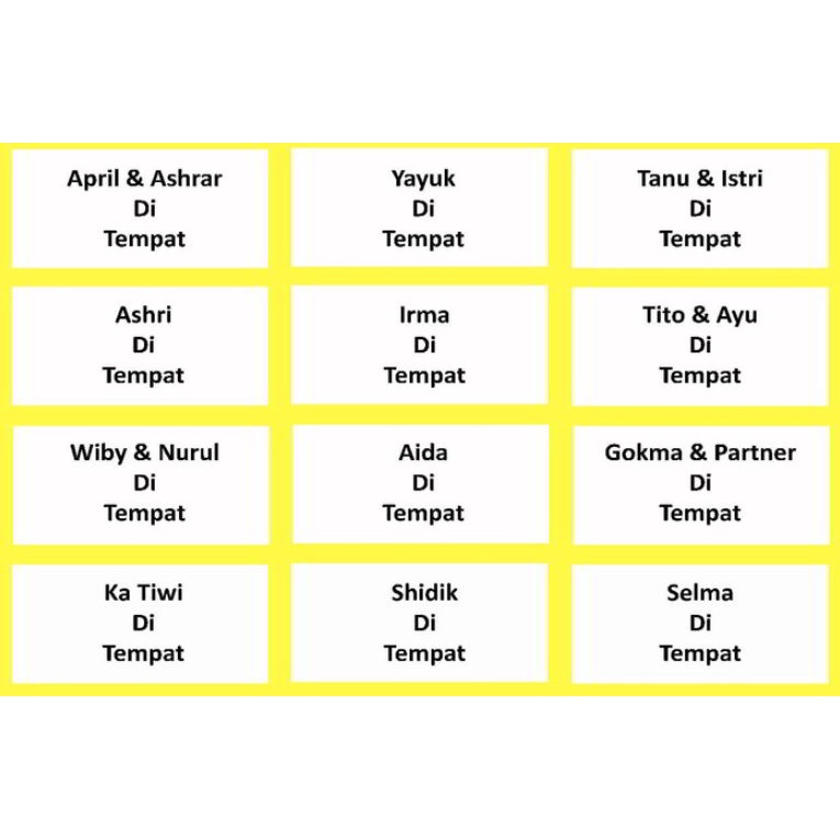 

Cetak Label Undangan