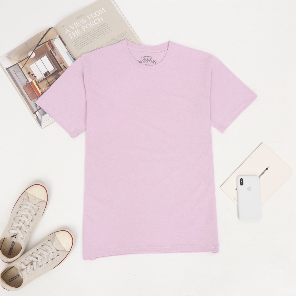 [LANGSUNG DARI PABRIK] Kaos Polos cotton combed 24s / ONECK / unisex / tangan pendek / baju pria-LILAC