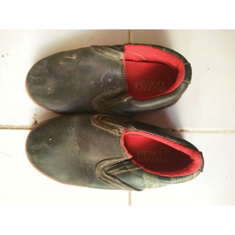 sepatu justice league hitam anak(sold)