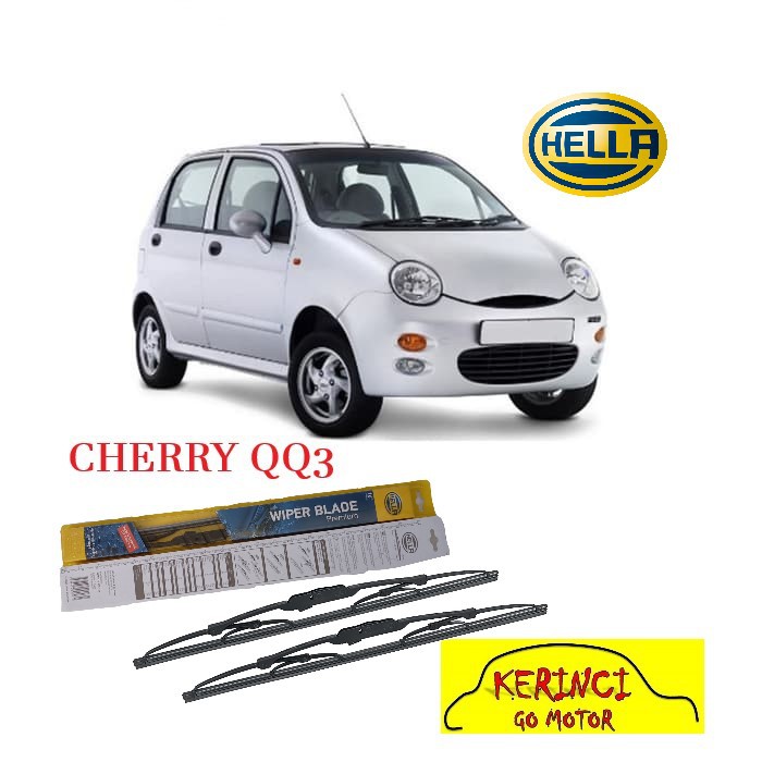 WIPER CHERRY QQ3 HELLA PREMIUM 21&quot; &amp; 16&quot; - WIPER HELLA CHERRY SET