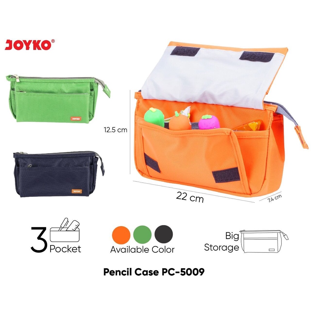 

Pencil Case / Kotak Tempat Pensil kantong Jumbo Joyko PC-5009